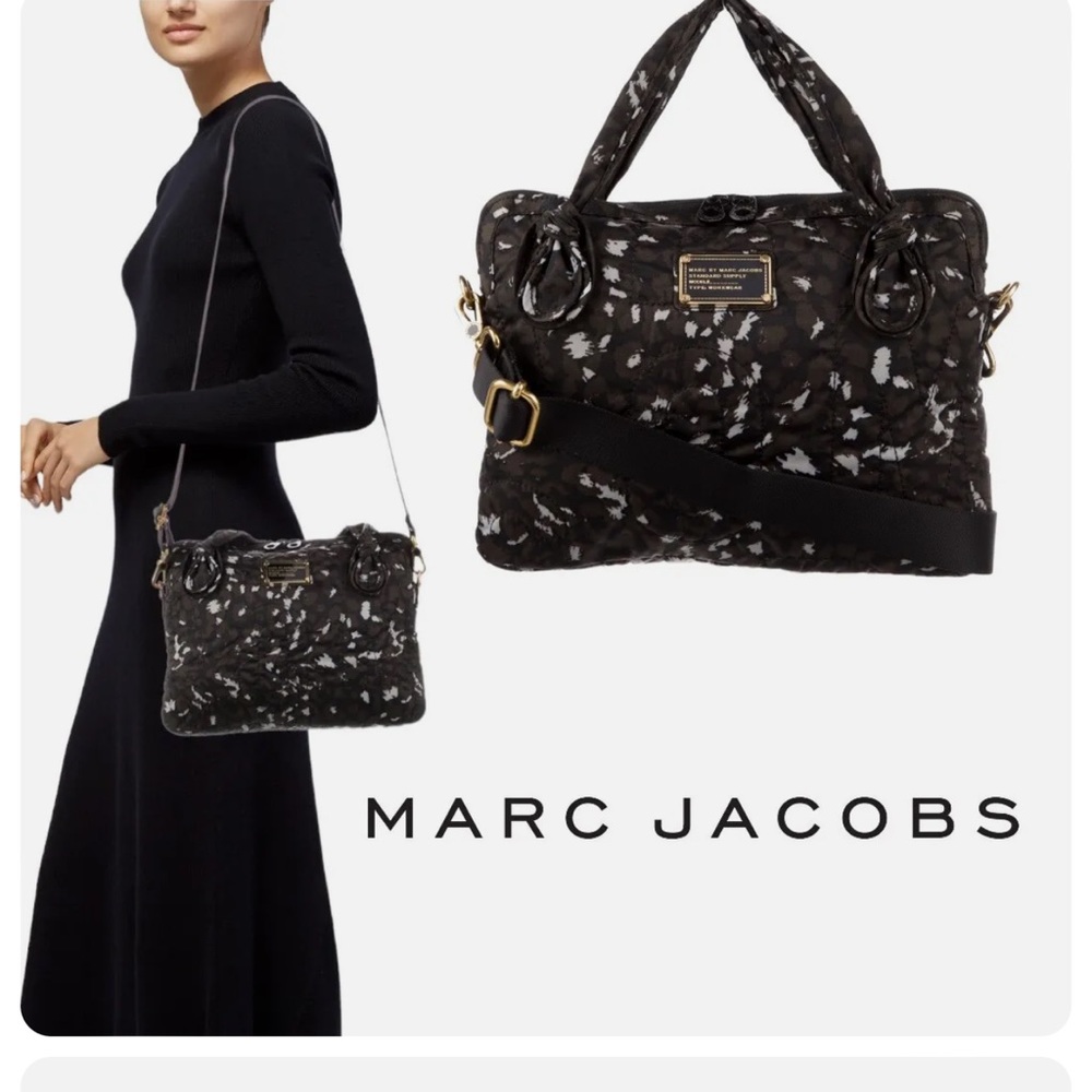 Marc Jacobs Black and White Laptop Bag - Picture 4 of 8